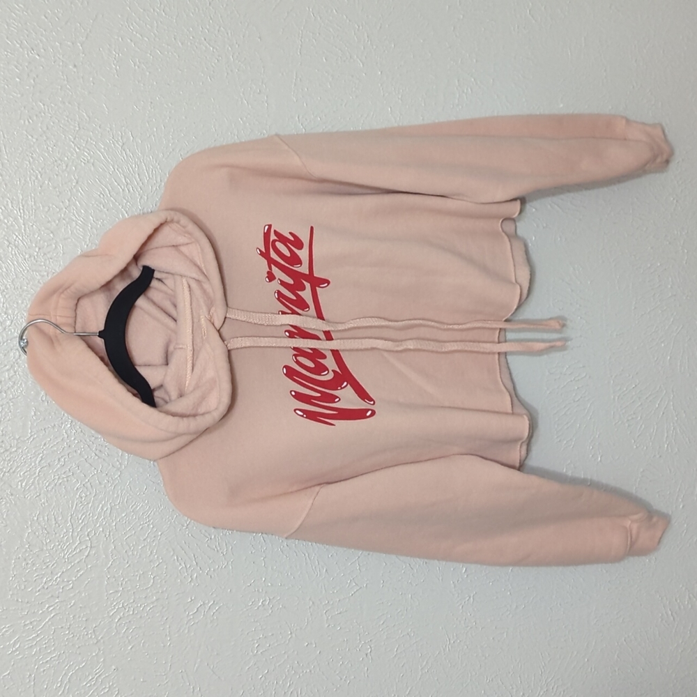 The Thread Shop Medium Pink Hoodie Cropped